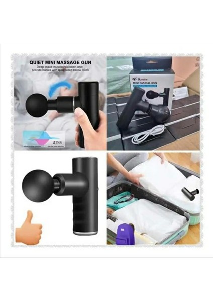 Mini Masaj USB Şarj Elektrikli Kas Gevşetme Derin Masaj, Elektrikli Vücut Masajı, Güçlü Profesyonel El Mini Masaj (Yurt Dışından) modelleri