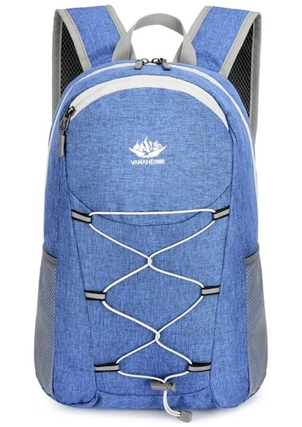 Açık Mavi-Taşınabilir Katlanabilir Sırt Çantası Erkek Kadın Ultralight Katlanır Çanta Açık Tırmanma Bisiklet Yürüyüş Trekking Sırt Çantası Seyahat Sırt Çantası (Yurt Dışından)