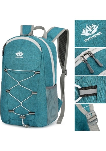 Açık Mavi-Taşınabilir Katlanabilir Sırt Çantası Erkek Kadın Ultralight Katlanır Çanta Açık Tırmanma Bisiklet Yürüyüş Trekking Sırt Çantası Seyahat Sırt Çantası (Yurt Dışından) fırsatları