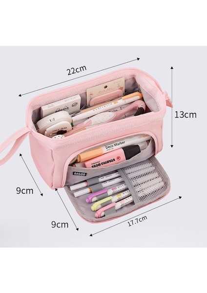 Luxix Büyük Kapasiteli Kalem Kutusu 22 x 13 x 9 cm (Yurt Dışından) fiyatları