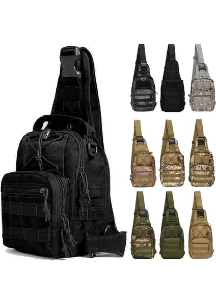 Armygreen-Taktik Omuz Sırt Çantası Rover Edc Açık Askeri Sling Çanta Su Geçirmez Yürüyüş Kamp Paketi Aralığı Çanta Avcılık Ordu Sırt Çantası (Yurt Dışından) indirimleri