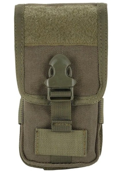 Armygreen-Tactical Çift Katmanlı Telefon Kılıfı Çanta Molle Cep Telefonu Kılıfı Para Aletleri Çanta Kemer Askeri Avcılık Molle Fanny Çanta Bel Çantası (Yurt Dışından)