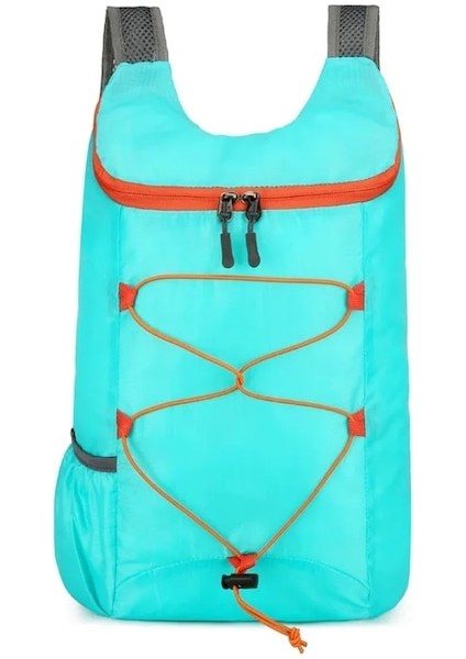 Sky Blue-Açık Paketlenebilir Ultralight Sırt Çantası Büyük Kapasiteli Katlanabilir Sırt Çantası Erkekler Kadınlar Için Sıçrama Önleyici Seyahat Yürüyüş Sırt Çantası Spor Çantası (Yurt Dışından)