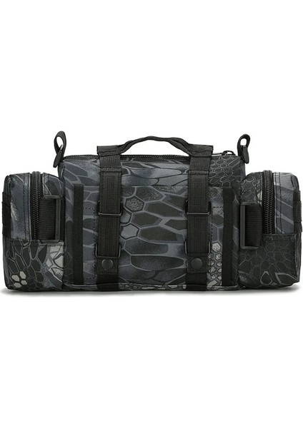 Siyah Python-Açık Bel Çantası 6l Su Geçirmez Oxford Omuz Çantaları Askeri Taktik Balıkçılık Kamp Avcılık Kılıfı Çanta Camo Mochila Bolsa (Yurt Dışından)
