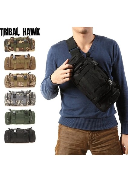 Siyah Python-Açık Bel Çantası 6l Su Geçirmez Oxford Omuz Çantaları Askeri Taktik Balıkçılık Kamp Avcılık Kılıfı Çanta Camo Mochila Bolsa (Yurt Dışından)