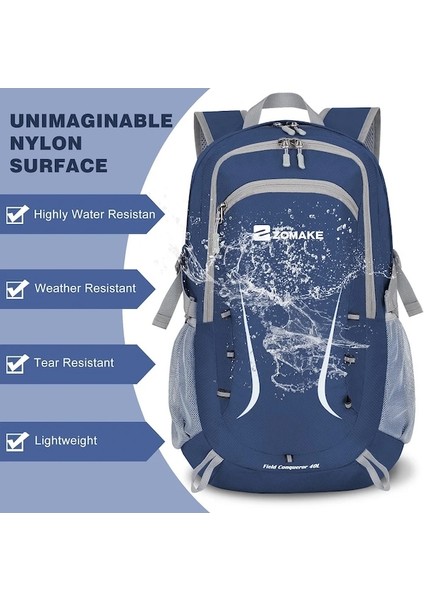 Diğer-Siyah 35L Hafif Paketlenebilir Küçük Sırt Çantası Katlanır Su Geçirmez Caming Yürüyüş Sırt Çantası Kadın Erkek Için Açık Seyahat Çantası (Yurt Dışından)