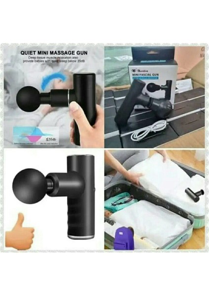 Mini Mini Baş ve Yüz Masaj Aleti - Siyah (Yurt Dışından)