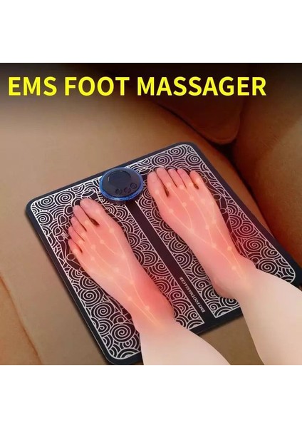 Elektrikli Ems Ayak Masajı, Katlanabilir Elektrikli Ayak Masaj Matı, Akupresür Matı, Kas Stimülasyonu Ayak Masajı, Fizyoterapi Ayak Masajı Pedi, Bacak Detoks Spa Matı (Yurt Dışından)