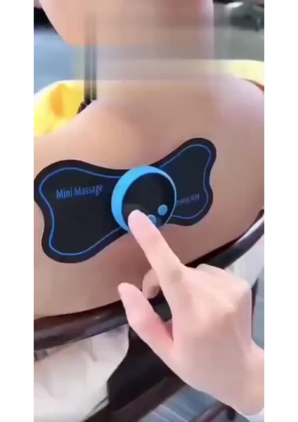 Taşınabilir Ems Mini Elektrikli Boyun ve Vücut Masajı Şarj Edilebilir, Servikal Elektrikli Boyun Sırt Masajı Kas Rahatlatıcı (Yurt Dışından)