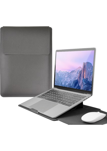 16 Inç Koyu Gri Notebook Çantası (Yurt Dışından)