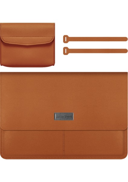 15 Inç Kahverengi Notebook Çantası (Yurt Dışından)
