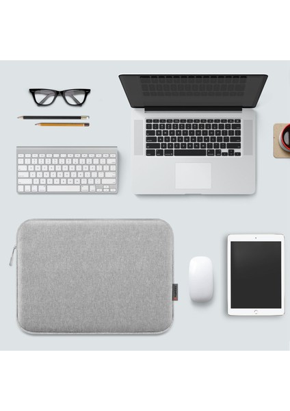 15 Inç Gri Notebook Çantası (Yurt Dışından)