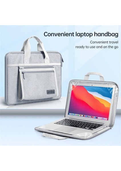 15 Inç Gri Notebook Çantası (Yurt Dışından)