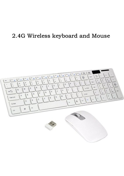 Wireless Sesiz Kablosuz Klavye Mouse Set