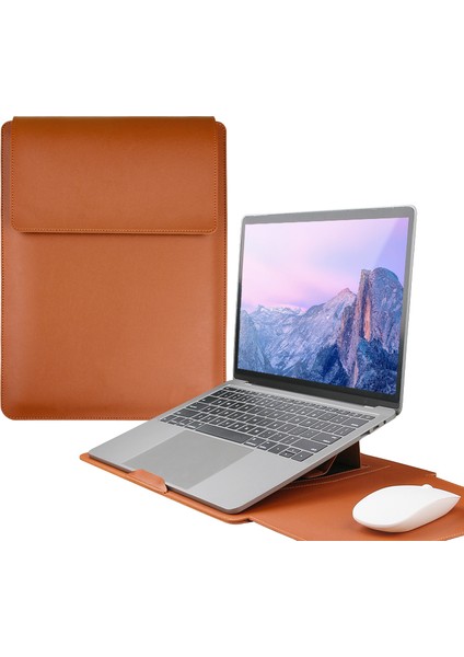 14 Inç Kahverengi Notebook Çantası (Yurt Dışından)
