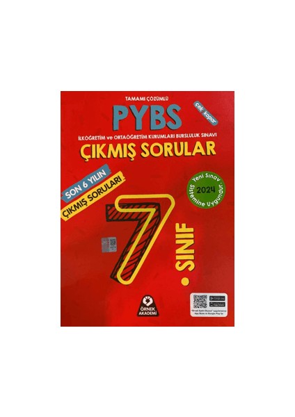 7. Sınıf PYBS Son 6 Yılın Çıkmış Soruları