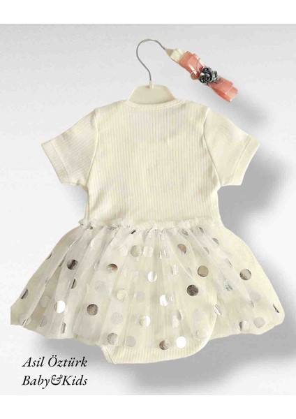 Kız Bebek Tütülü Body Zıbın Elbise Bandanalı Kısa Kollu fiyatları