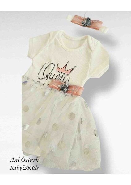 Kız Bebek Tütülü Body Zıbın Elbise Bandanalı Kısa Kollu modelleri