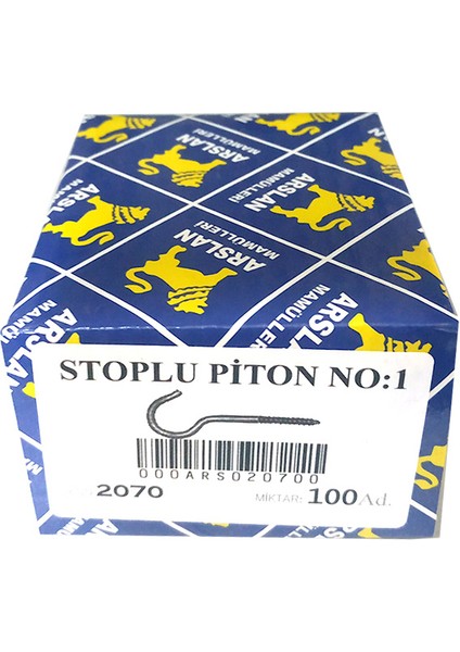 Mamulleri Stoplu Piton Kanca No:1 - 100 Adet