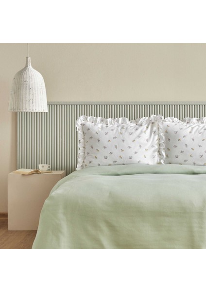 Lidya Pamuk Tek Kişilik Pike Takımı Yeşil modelleri