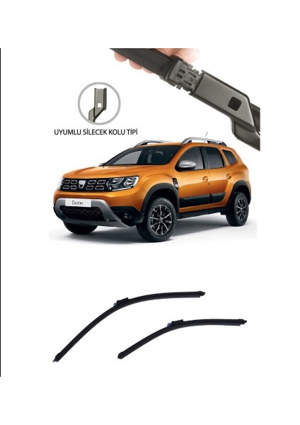 Dacia Duster 2017 ve Sonrası Uyumlu Ön Takım Silecek