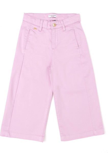 Kız Çocuk Pembe Pantolon (Kanvas-Chino) 50282935-VR041