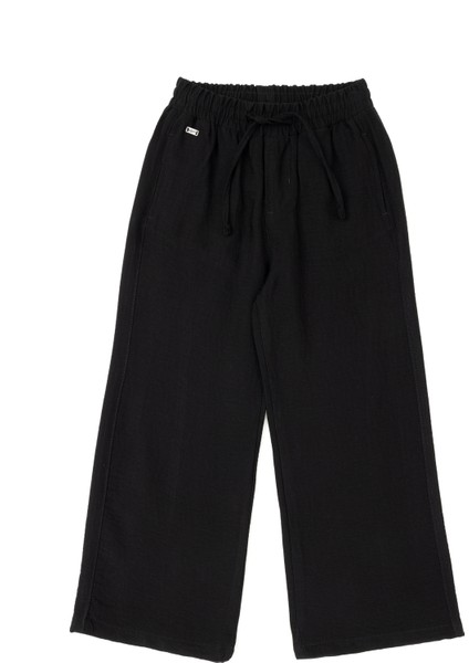 Kız Çocuk Siyah Pantolon (Kanvas-Chino) 50288857-VR046