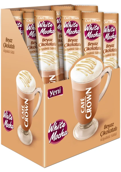 Cafe Crown Beyaz Çikolatalı Mocha 17 Gr. x 24 Adet