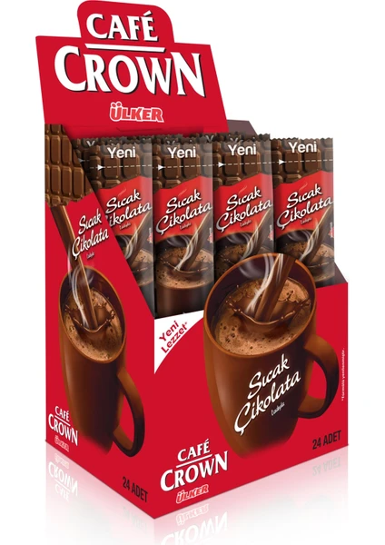 Cafe Crown Sıcak Çikolata 18,5 Gr. x 24 Adet