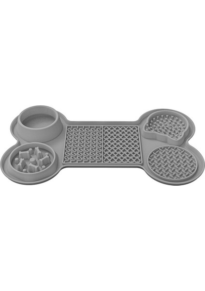 Köpek Yalama Aşınmaya Dayanıklı Silikon Yemek Tabağı (Yurt Dışından)