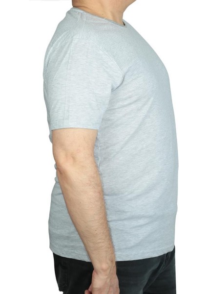 Erkek Battal Beden Bisiklet Yaka Tshirt 51645 modelleri