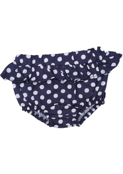 Kız Bebek Büyük Puanlı Fiyonklu Fırfırlı Kilotlu Elbise 2'li Set fiyatları