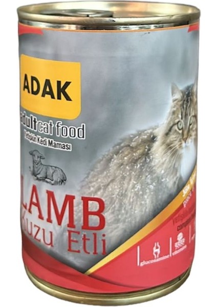 Kuzu Etli Yetişkin Kedi Maması Konservesi 415GR x 48 Adet