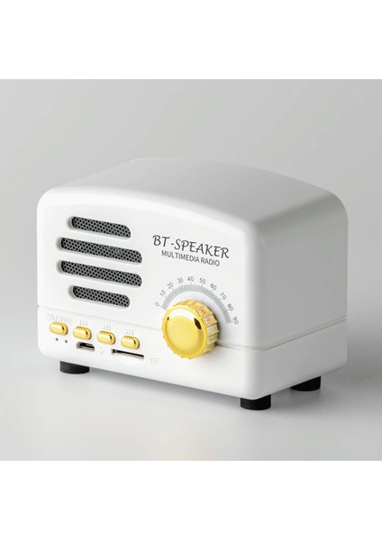 Bluetooth Hoparlör Sınır Ötesi Retro Mini Hoparlör Kartı Radyo Cep Telefonu Bluetooth Kablosuz Küçük Hoparlör (Yurt Dışından)