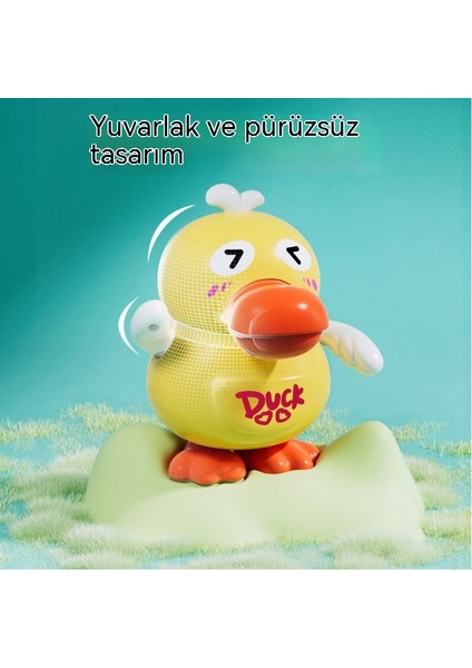 Çocuk Elektrikli Karikatür Sallanan Ördek Hafif Müzik Şarkı Söyleyip Dans Eden Küçük Sarı Ördek Elektrikli Oyuncak (Yurt Dışından)