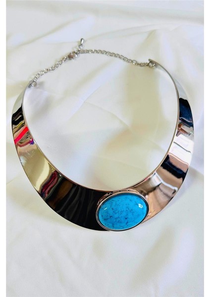 Metal Choker Tasma Kolye