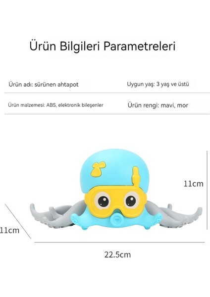 Yürüyen Ahtapot Saat Mekanizmalı Ahtapot Yüzüyor ve Amfibi Kurmalı Bebek Banyosu Banyo Oyuncağı Oynuyor (Yurt Dışından)