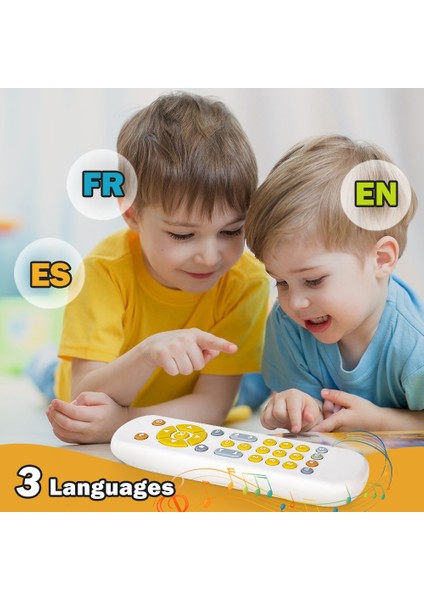 Bebek Tv Simülasyon Uzaktan Kumanda Çocuk Tv Uzaktan Kumanda Müzik Öğrenme Erken Eğitim Eğitici Bebek Oyuncakları Kauçuk Kollu (Yurt Dışından)