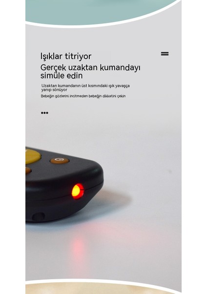 Bebek Tv Simülasyon Uzaktan Kumanda Çocuk Tv Uzaktan Kumanda Müzik Öğrenme Erken Eğitim Eğitici Bebek Oyuncakları Kauçuk Kollu (Yurt Dışından)