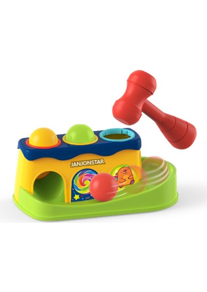 Bulmaca Çalan Müzik Çocuk Topu Oynayan Küçük Çekiç Kazık Masa Bebek Dayak Topu Çalan Erken Eğitim Vurmalı Oyuncak (Yurt Dışından)