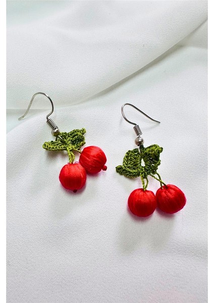 Tasarım El Yapımı Kiraz Küpe