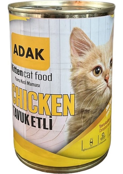 Tavuk Etli Yavru Kedi Maması Konservesi 415GR x 24 Adet