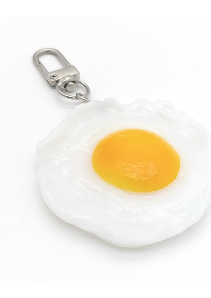 Sunny Side Up Omlet Yumurta Şeklinde Anahtarlık