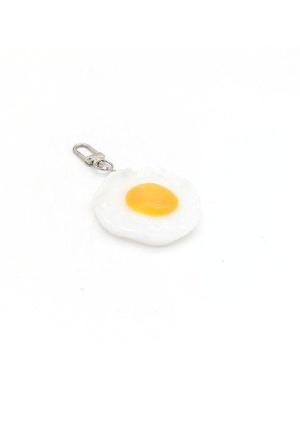 Sunny Side Up Omlet Yumurta Şeklinde Anahtarlık