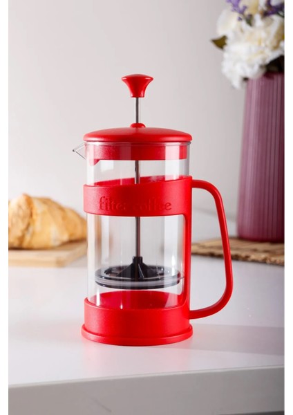 Kırmızı Barista French Press 400 ml