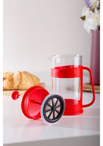 Kırmızı Barista French Press 400 ml