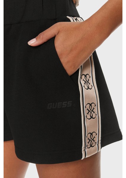 Britney Pamuklu Relaxed Fit Cepli Short V3GD13KB3P2 Bayan Short V3GD13 KB3P2 Jblk