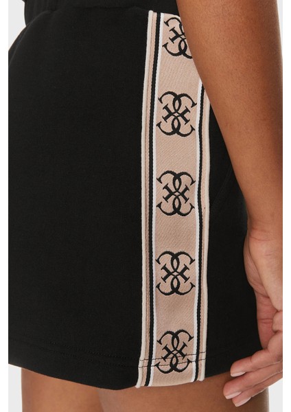 Britney Pamuklu Relaxed Fit Cepli Short V3GD13KB3P2 Bayan Short V3GD13 KB3P2 Jblk