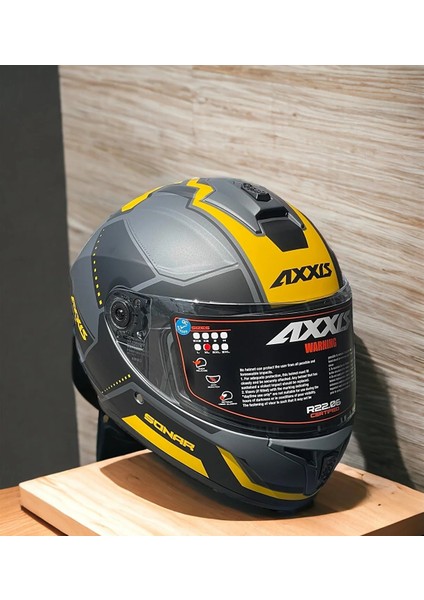 Axxıs Draken S Sonar C3 Matt Yellow