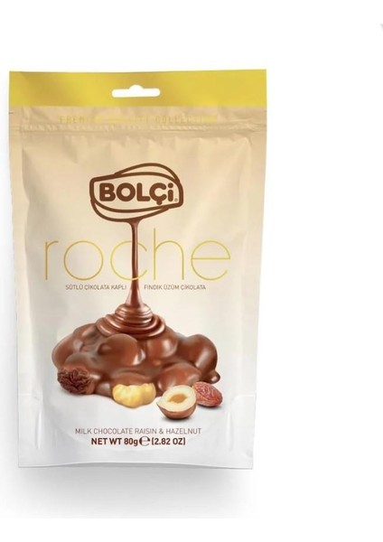 Roche Sütlü Fındık Üzüm Çikolata 80G